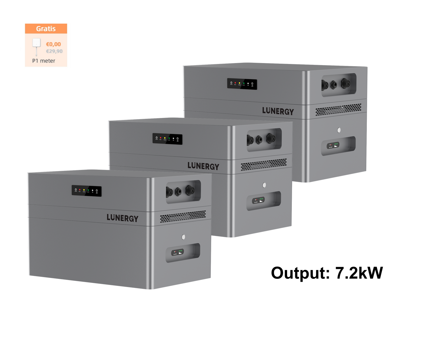 Lunergy Hub 2400 AC Plug-in Thuisbatterij